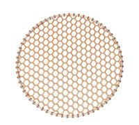 Grille Barbecue Filet de maille gril fil barbecue rond diamètre | 24,5-33 cm avec poignée for outils de pique-nique barbecue au charbon de bois(28CM with Handle)