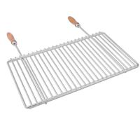 Grille barbecue inox réglable 50-60 × 30 cm avec poignées | Version réglable avec poignées