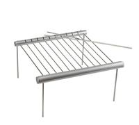 Grille Barbecue Mini barbecue de poche portable | Accessoires pliants de support de Barbecue d'acier inoxydable for l'usage de pêche de Camping