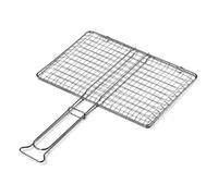 Grille Barbecue Ompagrill B02737 Double Rete Sans Pieds Argent Acier Inox