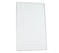 Grille BBQ Fer Galvanisé Résistante pour Grillades Viandes et Légumes - Design Carré 45x30cm Jardin(40 * 25cm)