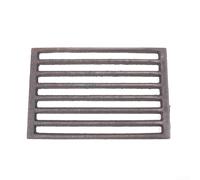 Grille carrée robuste en fonte compatible avec les poêles de cheminée Hark - Grille de combustion efficace - Installation facile - Noir (28 x 19,5 cm)