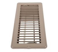 Grille D’aération au Sol Métallique 4x10 Pouces pour Ventilation | Pose sans Outil, Structure Pressée en Métal, Surface Affleurante, Usage Bureaux et Zones Fréquentées