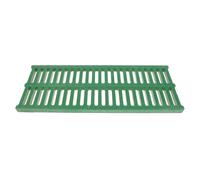 Grille D’Évacuation Plastique 49,5x19,5x1,85 CM pour caniveau | Structure à Grille Dense, Surface Sûre pour Piétons, Entretien Facile, Jardin et Garage, Vert