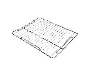 Grille d’origine Whirlpool 375x450mm pour four