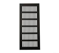 Grille d'aération 100 x 200 mm en maille anti-insectes (100 x 250 mm) | Dimensions : 100 x 200 mm, construction en métal, moustiquaire, flux d'air pour armoire à chaussures, nettoyage facile