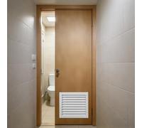 Grille d'aération Blanche à persiennes pour Salle de Bain, Double Face, pour armoires, bibliothèques et penderies - 51 x 41 cm (20 x 16 Pouces) - Améliore la Ventilation et Le Style
