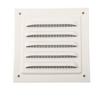 Grille d'aération carrée en aluminium avec moustiquaire pour salle de bain Blanc 200 x 300 mm 350 x 350 mm