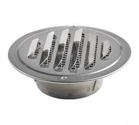 Grille d'aération circulaire en acier inoxydable pour conduit mural extérieur, barrière contre les insectes, résistance à la rouille, installation facile pour la maison, le bureau, utilisation