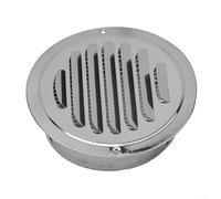 Grille d'aération circulaire en acier inoxydable pour l'extérieur - Grille d'aération murale extérieure - Barrière anti-insectes - Résistante à la rouille - Plusieurs tailles - Pour la maison et le