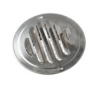 Grille d'aération circulaire en acier inoxydable pour l'extérieur - Grille d'aération murale extérieure - Barrière anti-insectes - Résistante à la rouille - Plusieurs tailles - Pour la maison et le