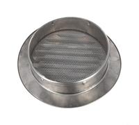 Grille d'aération circulaire en acier inoxydable pour l'extérieur - Grille d'aération murale extérieure - Barrière anti-insectes - Résistante à la rouille - Plusieurs tailles - Pour la maison et le