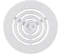 Grille d'aération contre-cloison - diamètre 45 mm - blanc - nicoll Blanc G