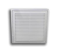 Grille d'aération en ABS - Moustiquaire sans bride - Dimensions : 250 x 250 mm