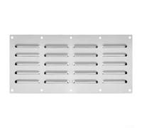 Grille d'aération en acier inoxydable de qualité supérieure pour brasero de maçonnerie - Panneau d'aération pour cuisine extérieure - 34,3 x 13,34 cm