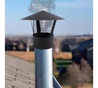 Grille d'aération en acier inoxydable pour conduit de cheminée en forme de cône