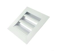 Grille d'aération en aluminium résistante aux intempéries, cadre en fer galvanisé et alliage d'aluminium, housse de grille d'aération résistante à la rouille pour hôtel, restaurant, atelier (200 x 200