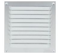 Grille d'aération estampée aluminium avec moustiquaire nylon - 250X100mm RENSON