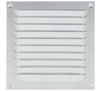 Grille d'aération estampée aluminium avec moustiquaire nylon - 400X100mm RENSON