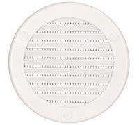 Grille d'aération - KOTARBAU - Ronde - Fi 100 mm - Blanc - Moustiquaire intégrée