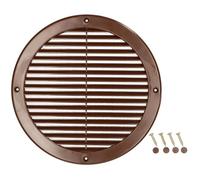 Grille d'aération - KOTARBAU - Ronde - Fi 200 mm - Marron - Moustiquaire anti-insectes