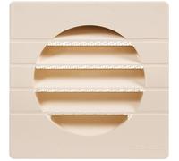 Grille d'aération - Nicoll - 149 x 149 mm - Avec moustiquaire - Blanche