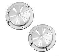 Grille d'aération pour barbecue en acier inoxydable avec 2 aérations réglables pour une meilleure saveur et efficacité de cuisson (9,5 cm)