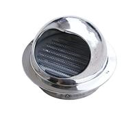 Grille d'aération pour cheminée - Grille métallique résistante aux intempéries avec maille - Idéal pour la salle de bain, la cuisine, la maison (180 mm)
