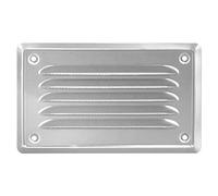 Grille d'Aération Rectangulaire 14x7 cm - Extérieur et Murale - Ventilation en Filet - Vétiver Métallique - Grillage pour Moustiquaire