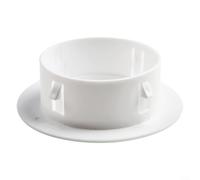 Grille d'aération ronde en plastique blanc pour ventilation de plafond, trous de climatisation d'intérieur et d'extérieur (80 mm)