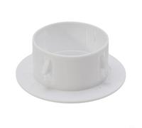 Grille d'aération ronde en plastique blanc pour ventilation de plafond, trous de climatisation d'intérieur et d'extérieur (60 mm)