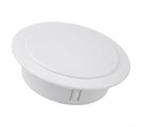 Grille d'aération ronde en plastique blanc pour ventilation de plafond, trous de climatisation d'intérieur et d'extérieur (100 mm)