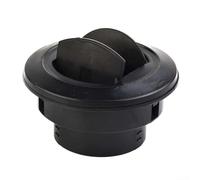 Grille d'aération ronde en plastique pour chauffage 75 mm - Design refermable - 75 mm - Pour chauffage de stationnement - 75 mm de diamètre - Sortie d'air noire pour chauffage diesel - Fermable