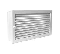 Grille d'air chaud à affleurement de crépi extra grand - CB-tec - CB-tec blanc, 45 x 45 cm