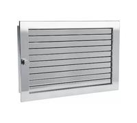 Grille d'air chaud en acier inoxydable exclusif - CB-tec Edelstahl Hochglanz, 35 x 23 cm