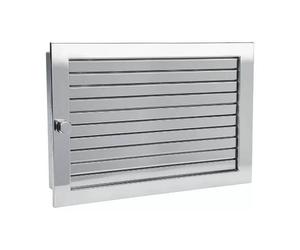 Grille d'air chaud en acier inoxydable exclusif - CB-tec Edelstahl Hochglanz, 35 x 23 cm