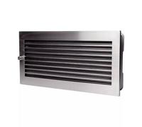 Grille d'air chaud en acier inoxydable moderne - CB-tec 45 x 23 cm