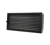 Grille d'air chaud extra grand en saillie - CB-tec Noir, 55 x 23 cm