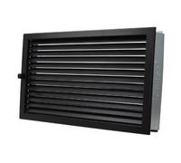 Grille d'air chaud extra grand en saillie - CB-tec Noir, 55 x 28 cm
