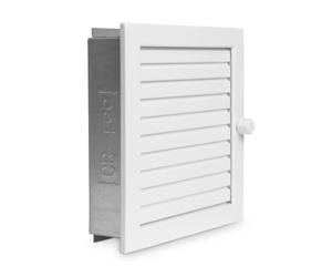 Grille d'air chaud standard en saillie - CB-tec blanc, 20 x 20 cm