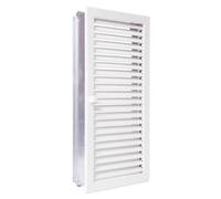 Grille d'air chaud standard en saillie debout - CB-tec blanc, 23 x 45 cm