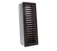 Grille d'air chaud standard en saillie debout - CB-tec Noir, 23 x 28 cm