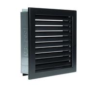 Grille d'air froid standard en saillie - CB-tec Noir, 35 x 23 cm