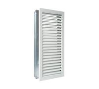 Grille d'air froid standard en saillie - vertical - CB-tec blanc, 15 x 35 cm