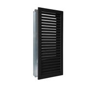 Grille d'air froid standard en saillie - vertical - CB-tec Noir, 15 x 35 cm