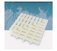 Grille d'angle à 90° pour piscine en ABS - Gouttière de trop-plein, blanche, plusieurs tailles (20 x 20 cm) pour une solution de drainage efficace, empêche le débordement de la piscine, dura