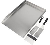 Grille de barbecue 26 x 44,5 cm en acier inoxydable, kit de barbecue avec nettoyant pour la plupart des barbecues à gaz et à charbon