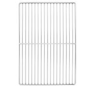vidaXL Grille de barbecue en acier inoxydable argentée 47 x 32,5 cm