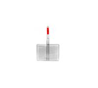 Grille de barbecue double avec manche - 60x40x30cm