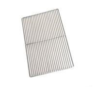 Grille de barbecue en acier inoxydable 304 - Grille de cuisson carrée robuste pour feu de camp - Grille de cuisson sans plaque de cuisson (30 x 40 cm)